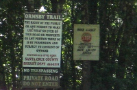 Ormsby Trail signs